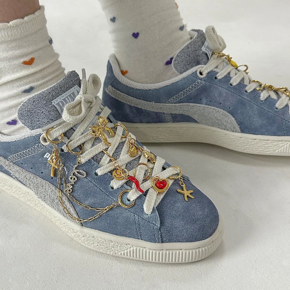 Double chaîne boucle chaussure – Accessoire fun & mode