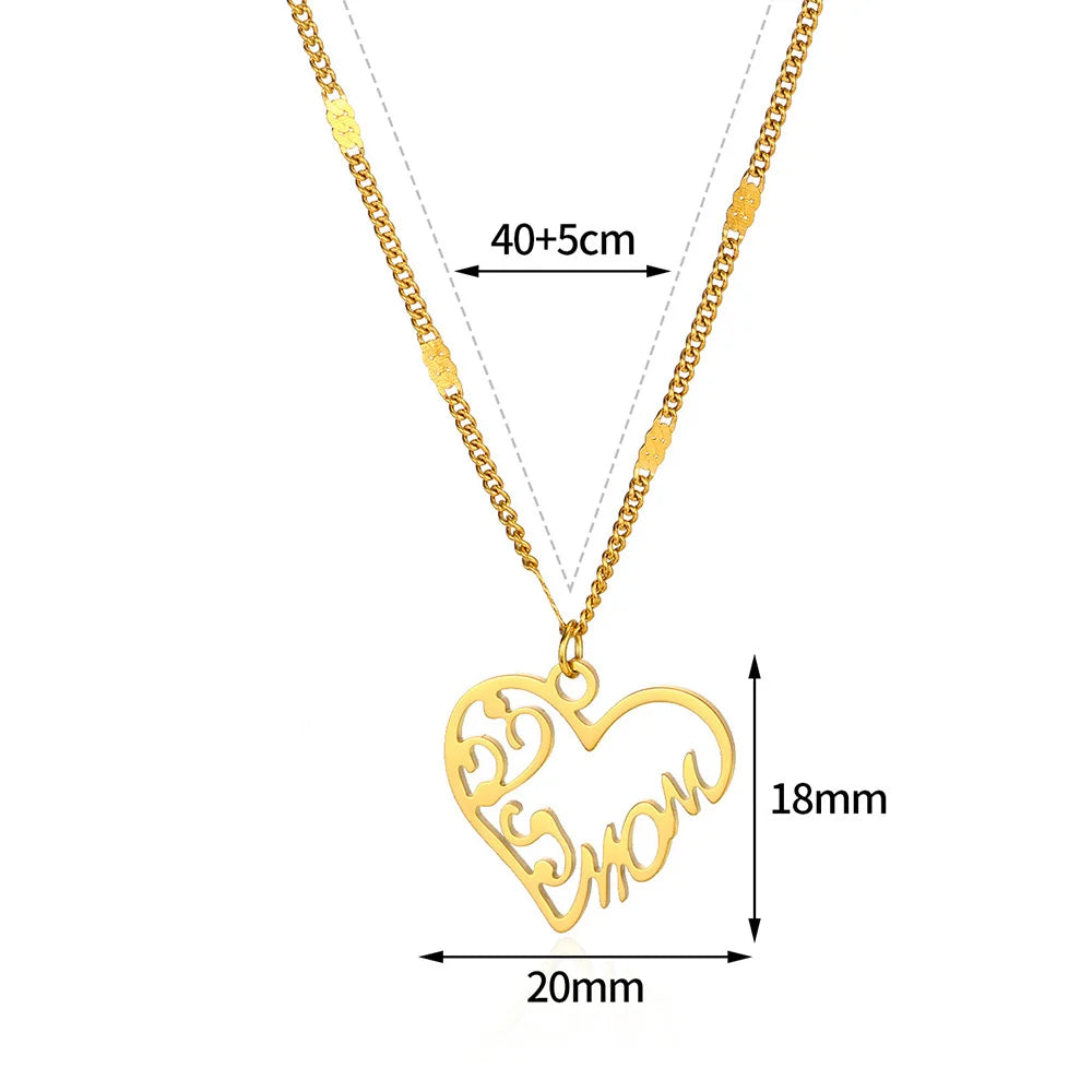 Collier lettre "Maman
