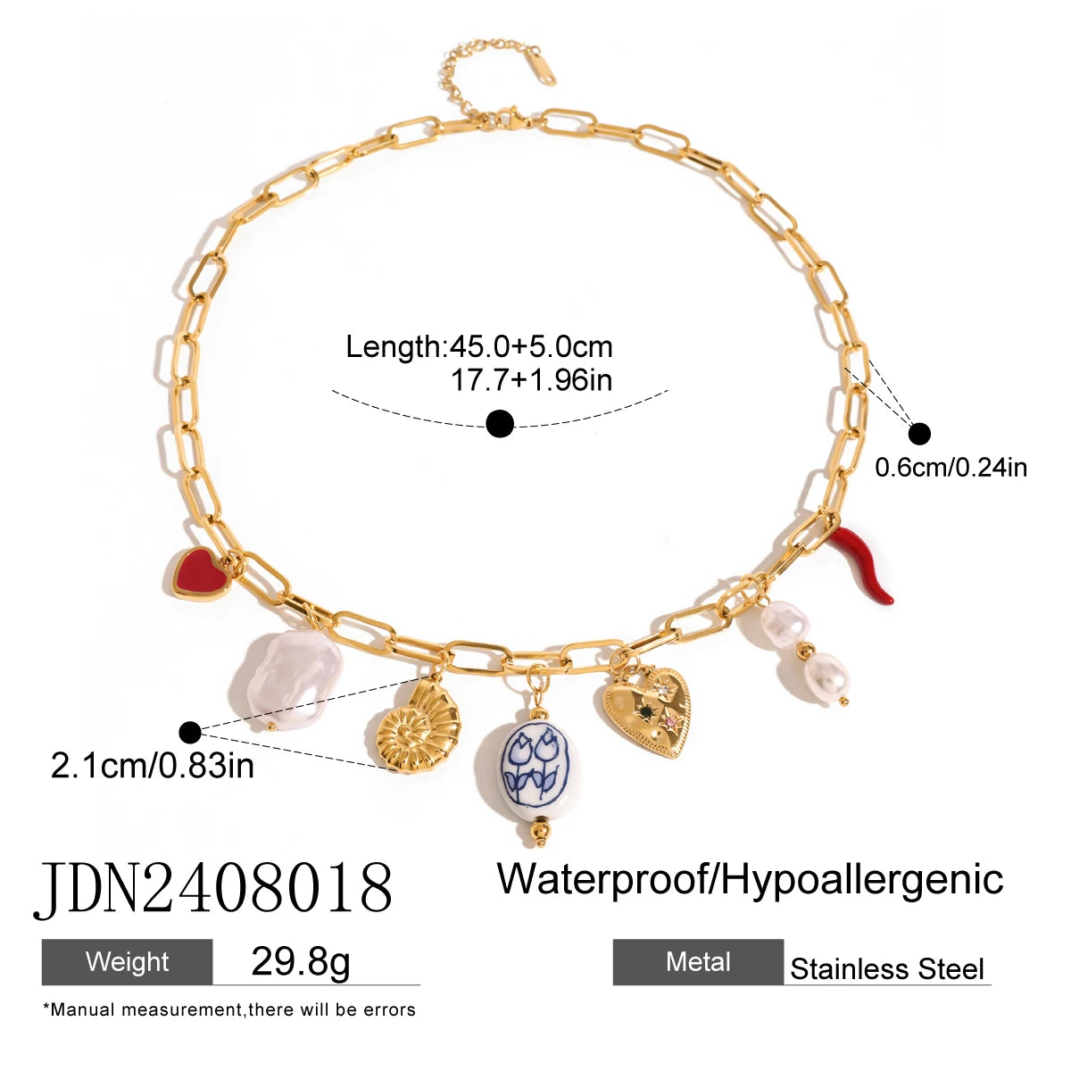Collier croix multicolore & étoiles – Vibe bohème