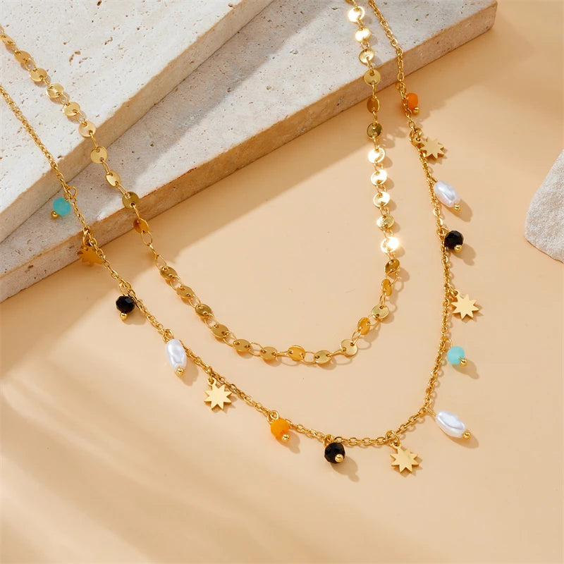Collier étoile pentacle