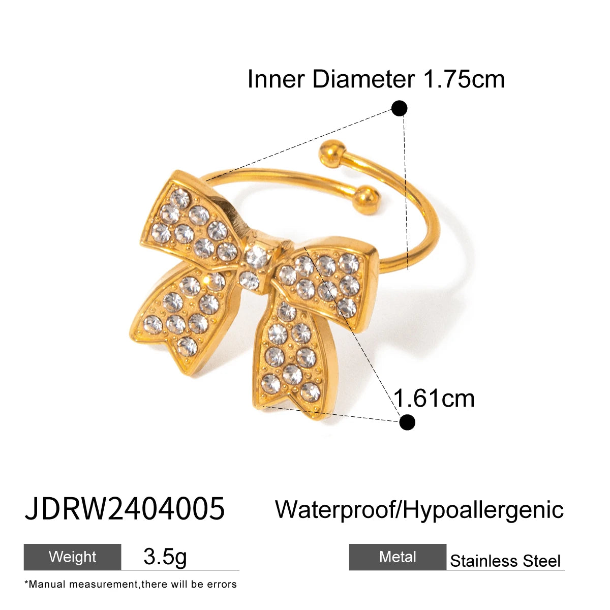 Bague ouverte design multi-style – Style modulable