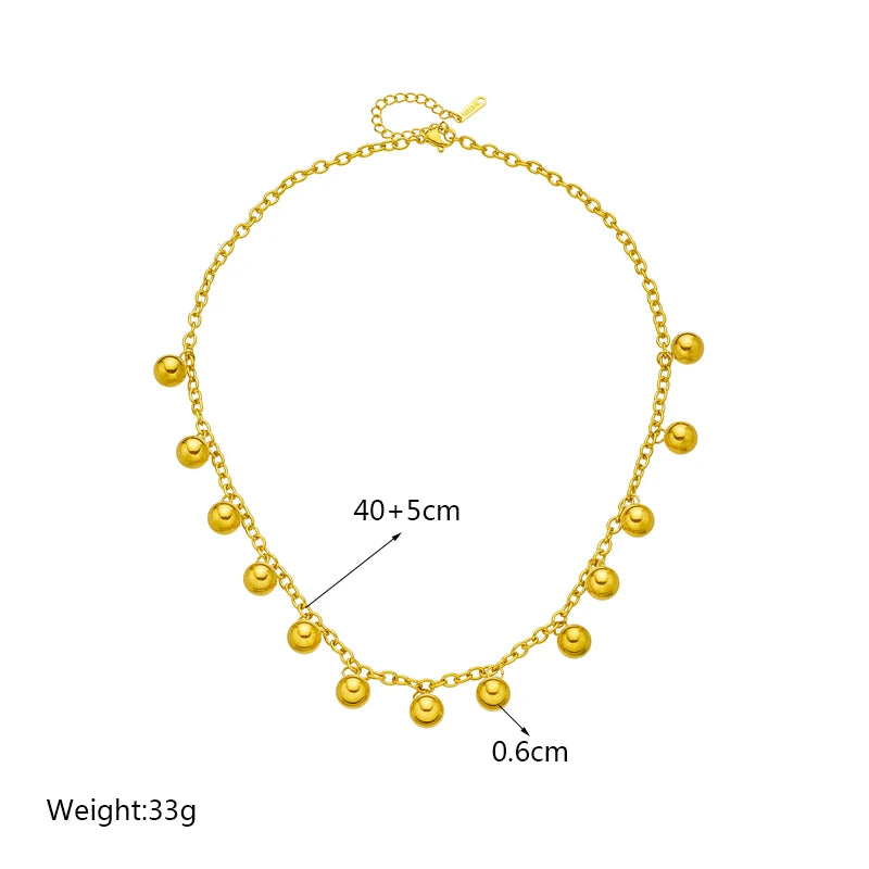 Collier ras-du-cou boule géométrique
