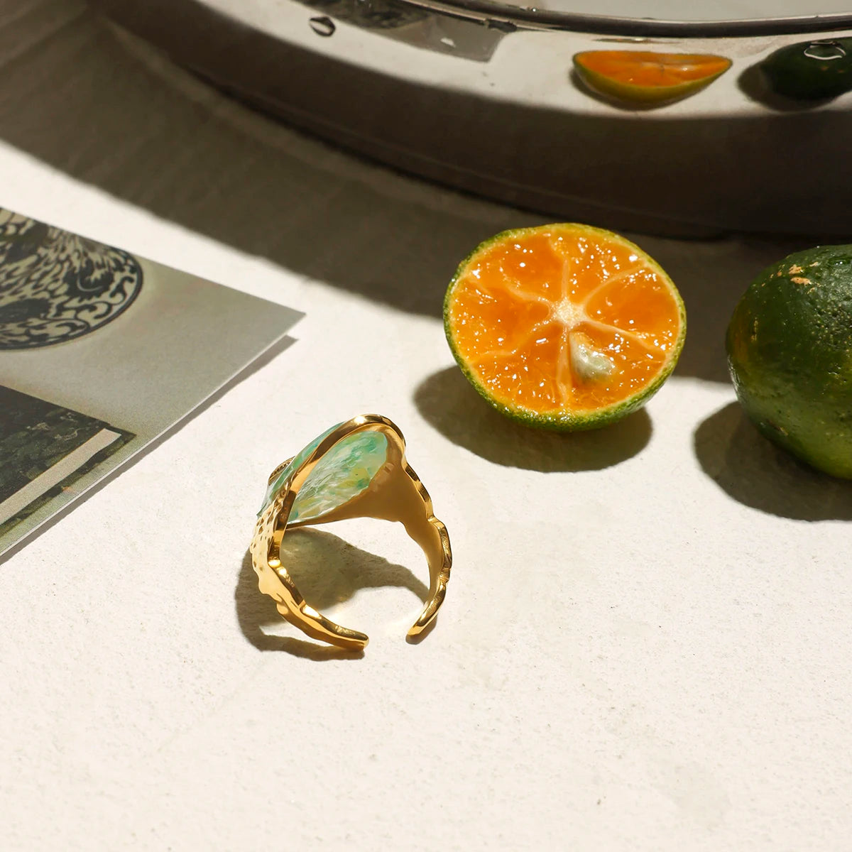 Bague étoile de mer & coquillage – Inspiration bord de mer