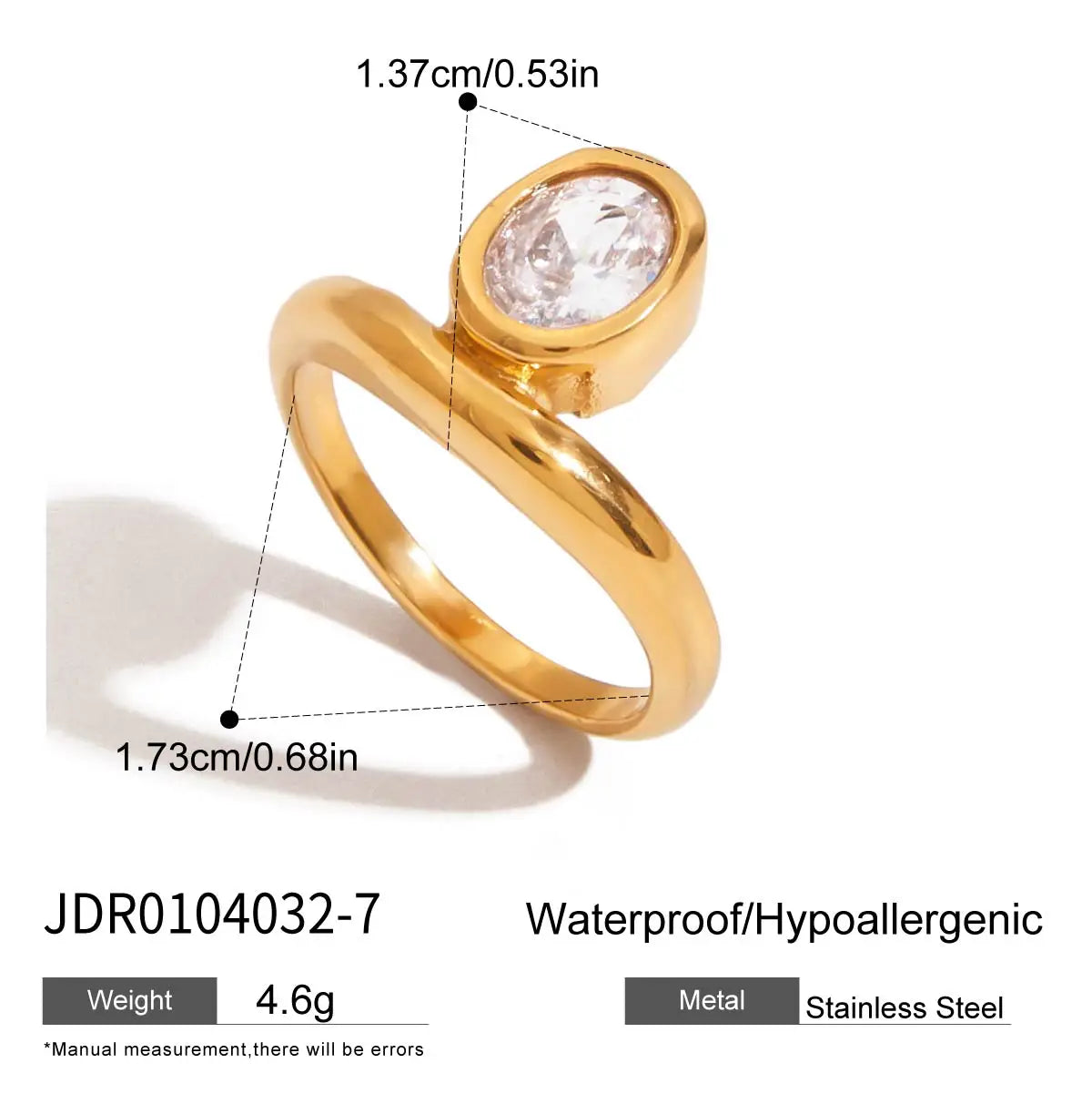 Bague zircon design épuré – Élégance discrète