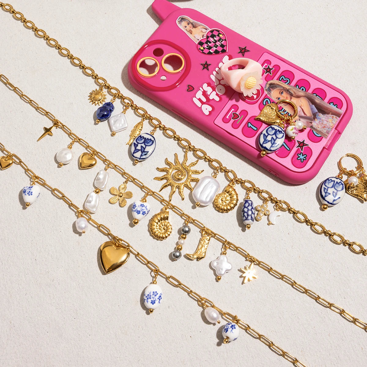 Collier céramique cœur – Romantisme ensoleillé