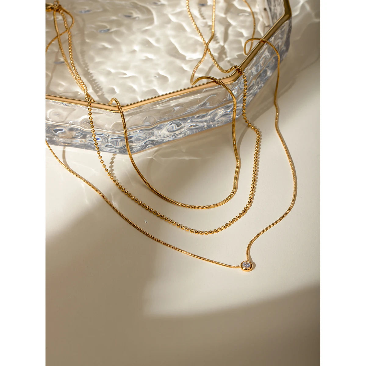 Collier triple chaîne – Superpositions délicates