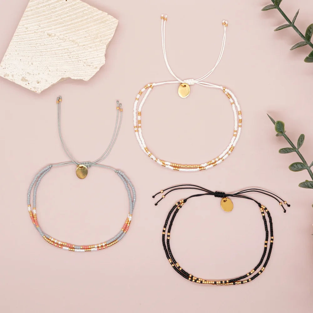 Bracelets Miyuki minimalistes