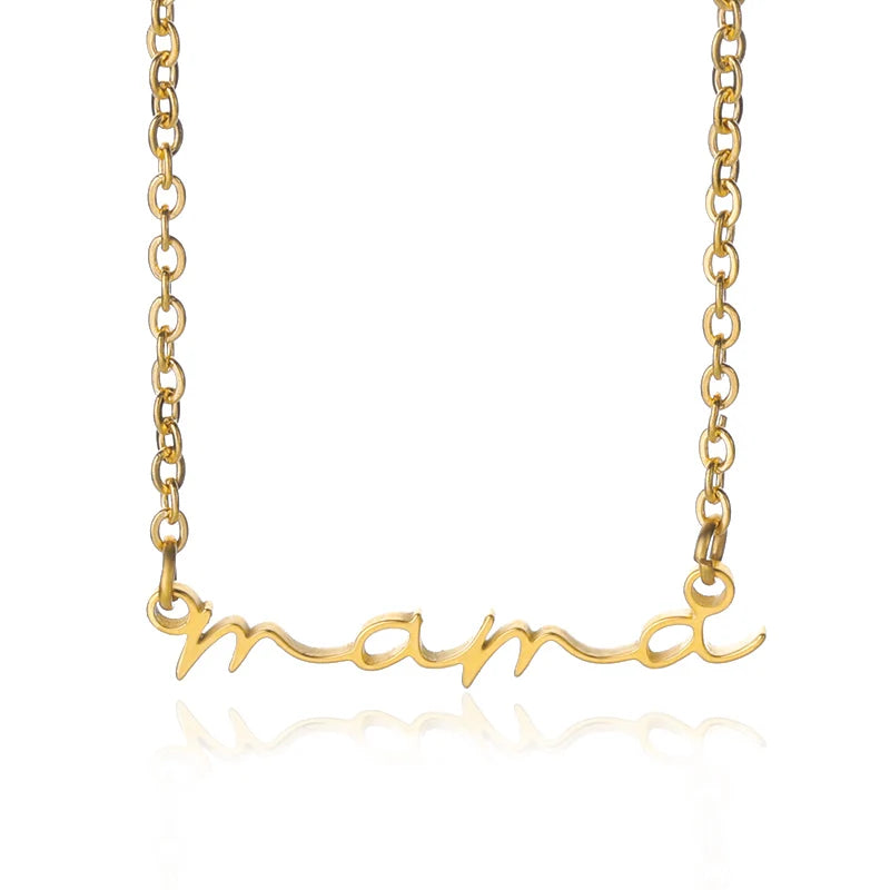 Collier lettre "Maman
