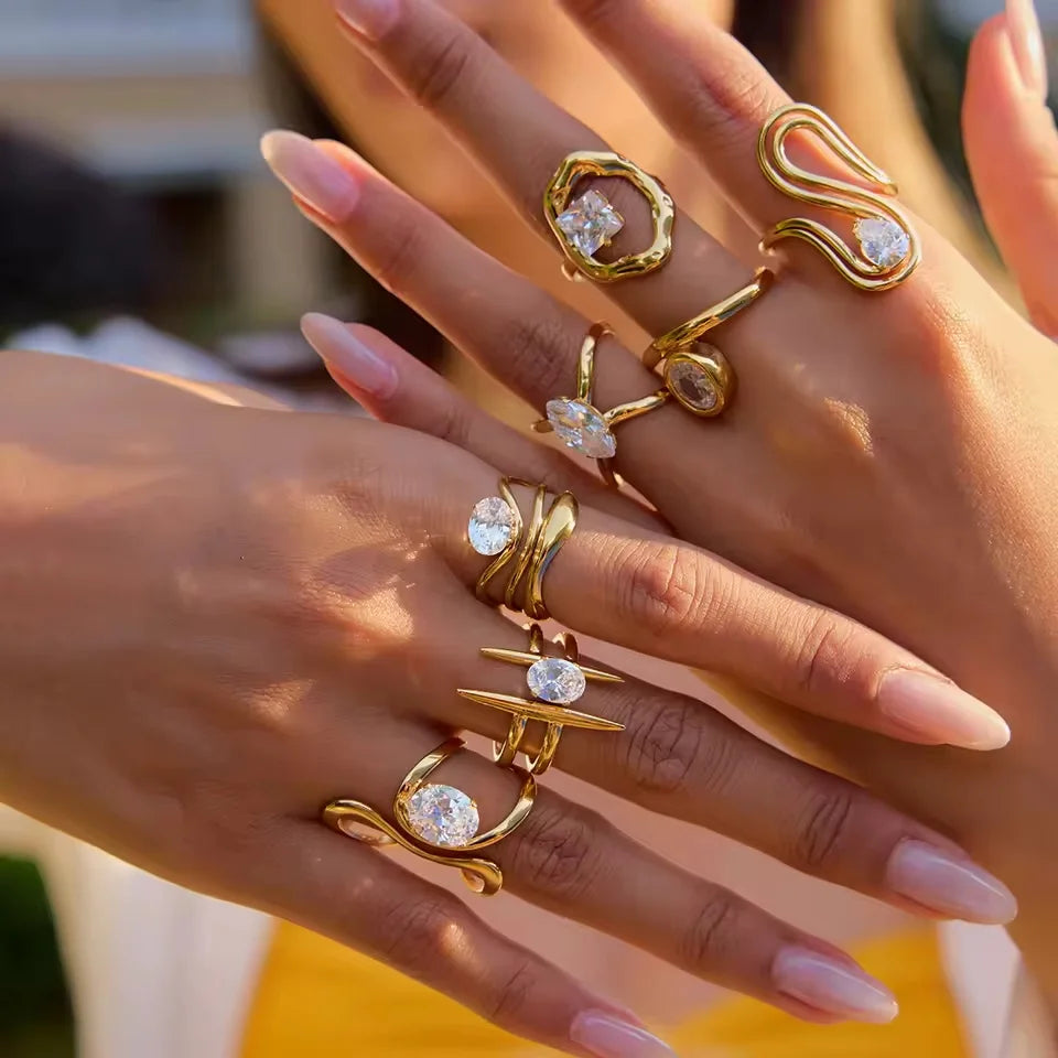 Bague zircon design épuré – Élégance discrète
