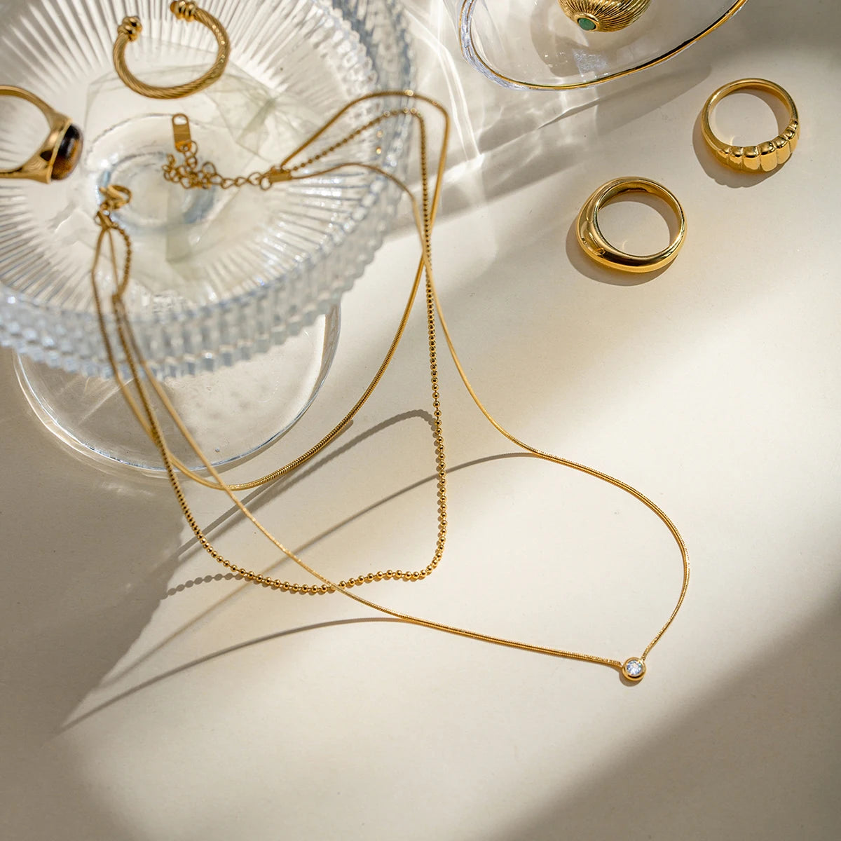 Collier triple chaîne – Superpositions délicates
