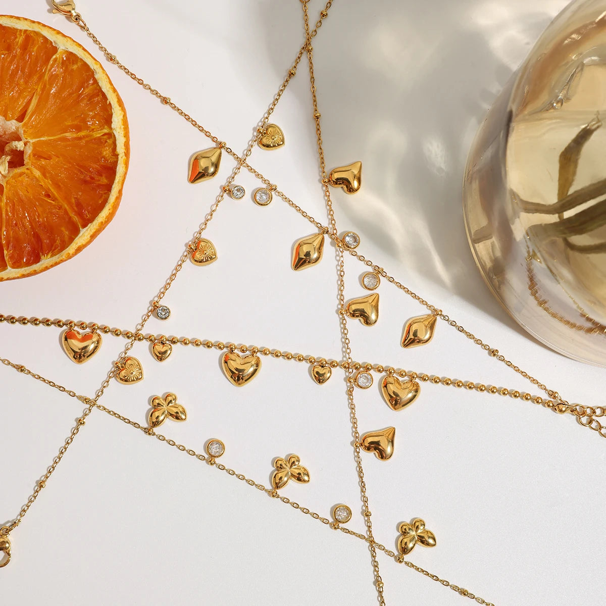 Bracelet papillon, cœur & zircon – Féminin & brillant