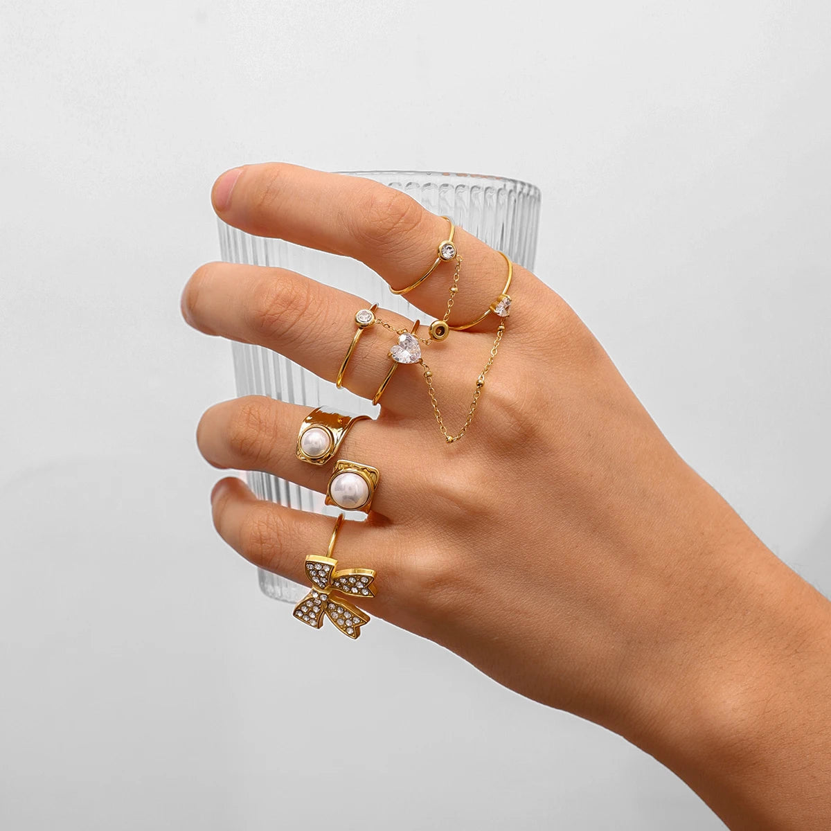 Bague ouverte design multi-style – Style modulable