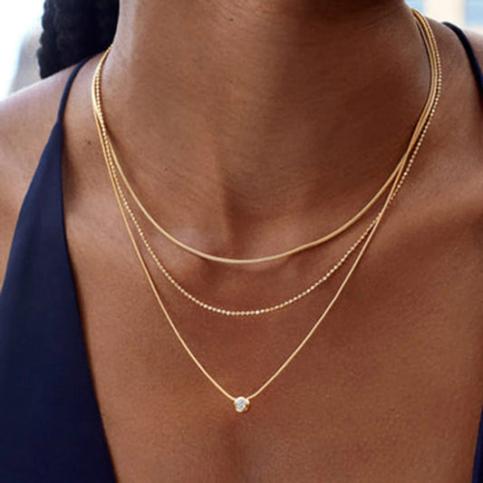 Collier triple chaîne – Superpositions délicates