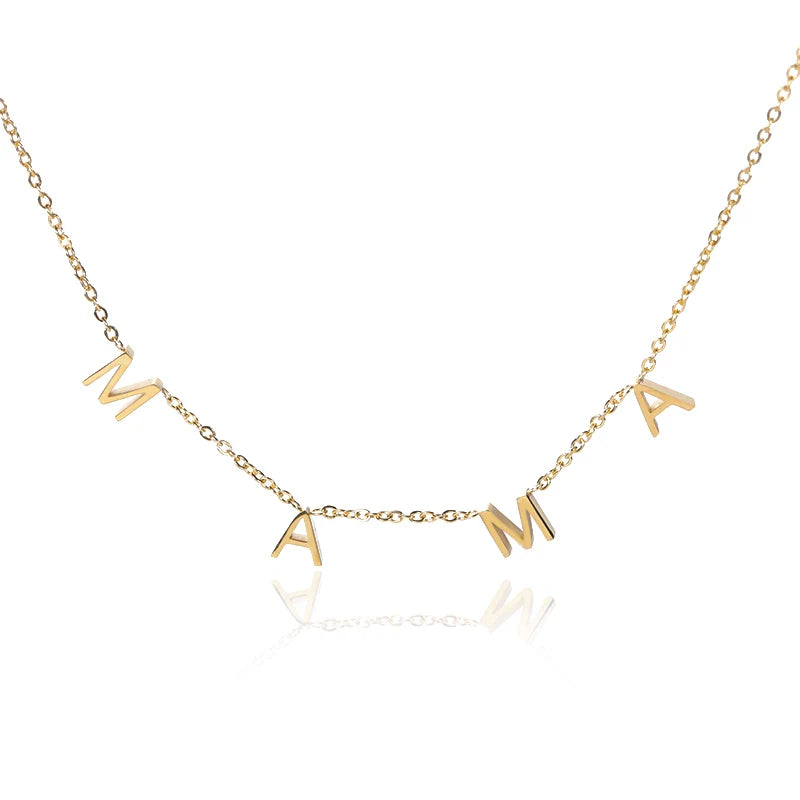 Collier lettre "Maman