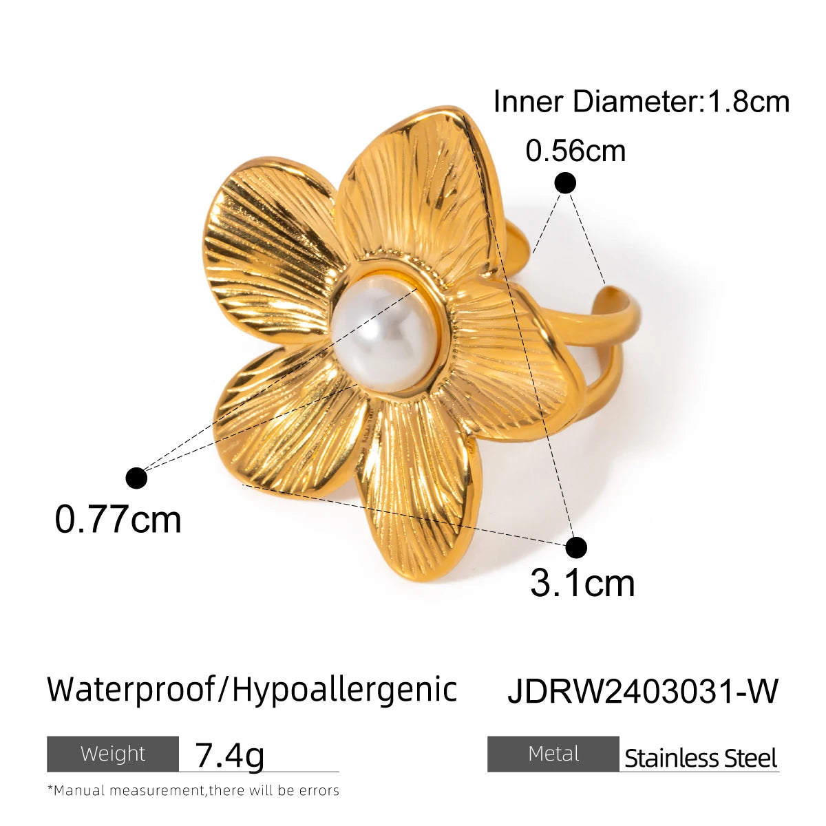 Bague ouverte design multi-style – Style modulable