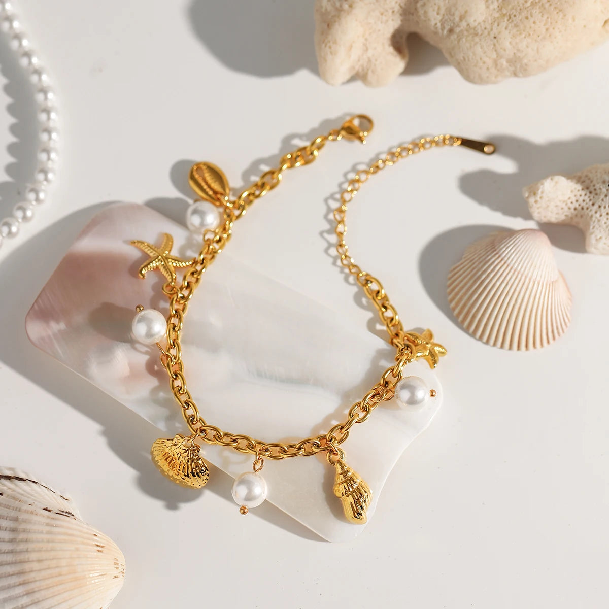 Bracelet multi-charms – Trésors de la mer