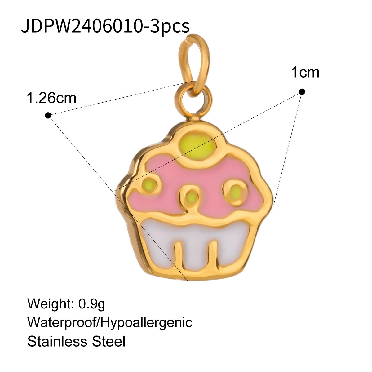 Set 3 charms gouttes émaillées – Mix & match tendance