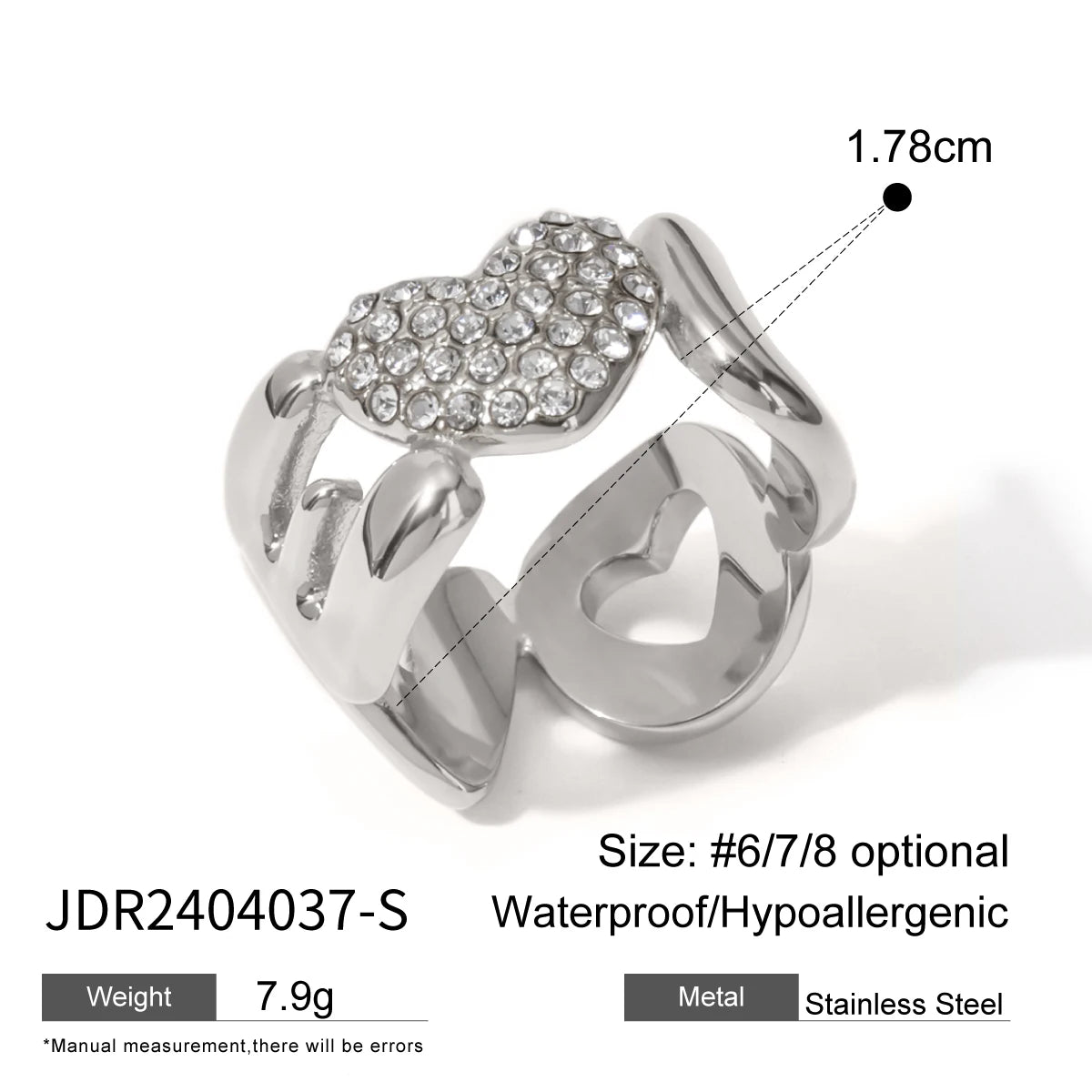 Bague ouverte design multi-style – Style modulable